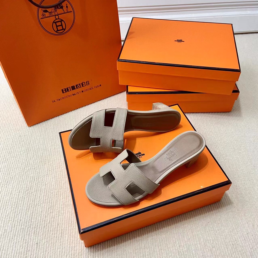 에르메스 올수공 오아시스 슬리퍼 샌들 앱송 34